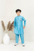 ROCKET AND BOMB BLUE KURTA SET